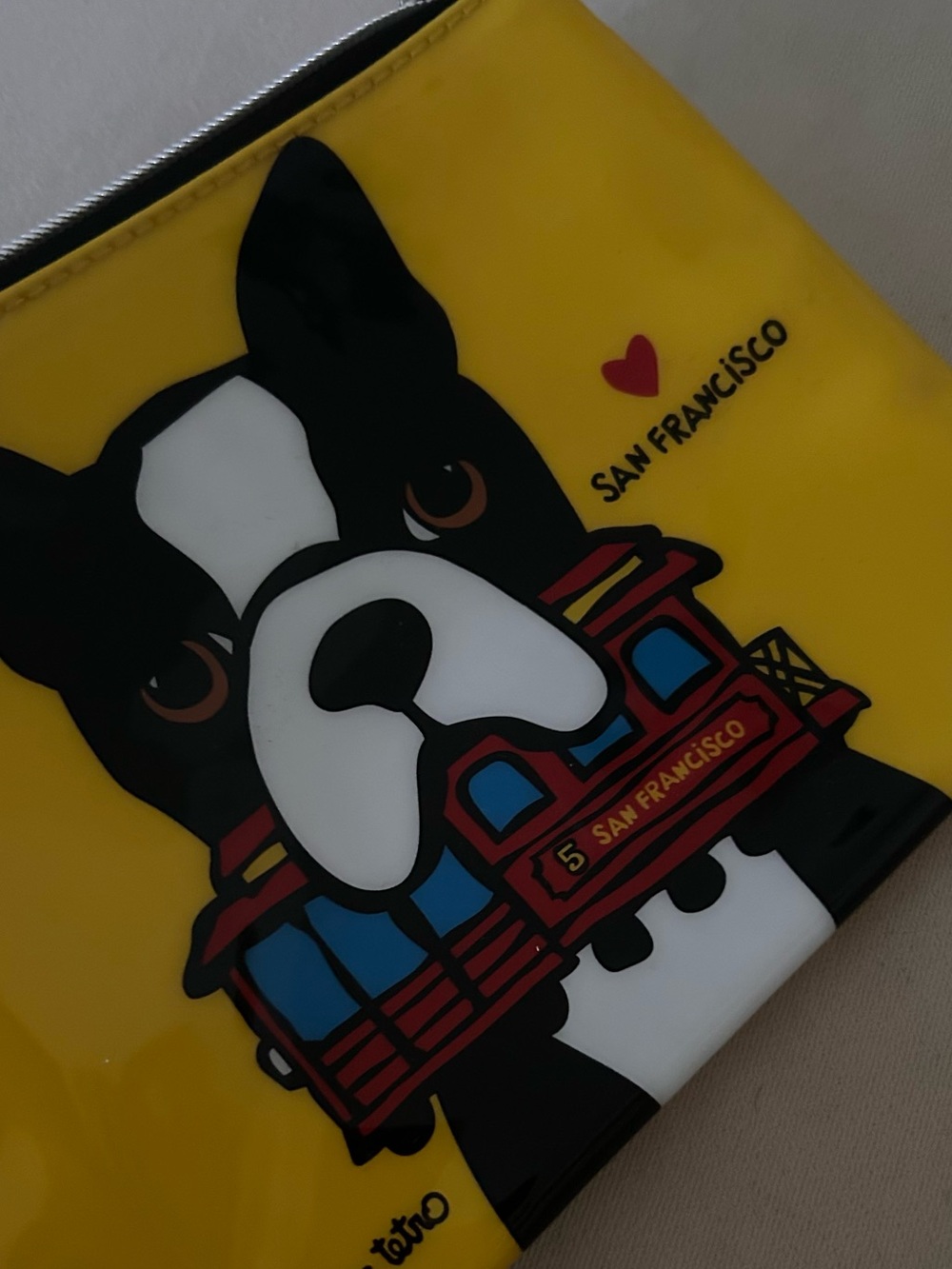 Marc Tetro San Francisco Dog Zip Pouch NWT - Picture 3 of 6